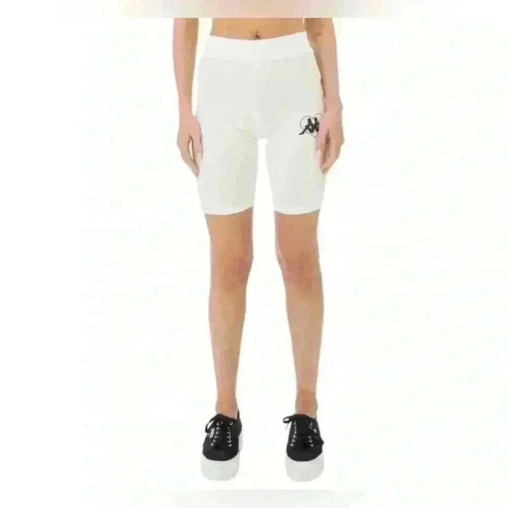 Kappa Women’s Chorzow white Biker Shorts LARGE